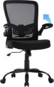 Actask Office Chair for Home, Ergonomic Desk Chair with Breathable Mesh Back Support and Flip-up