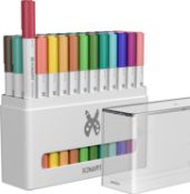 RRP £26.99 XINART Dual Tip Sublimation Pens for Cricut Joy Machines, Drawing Pens 36 Colours (0.4
