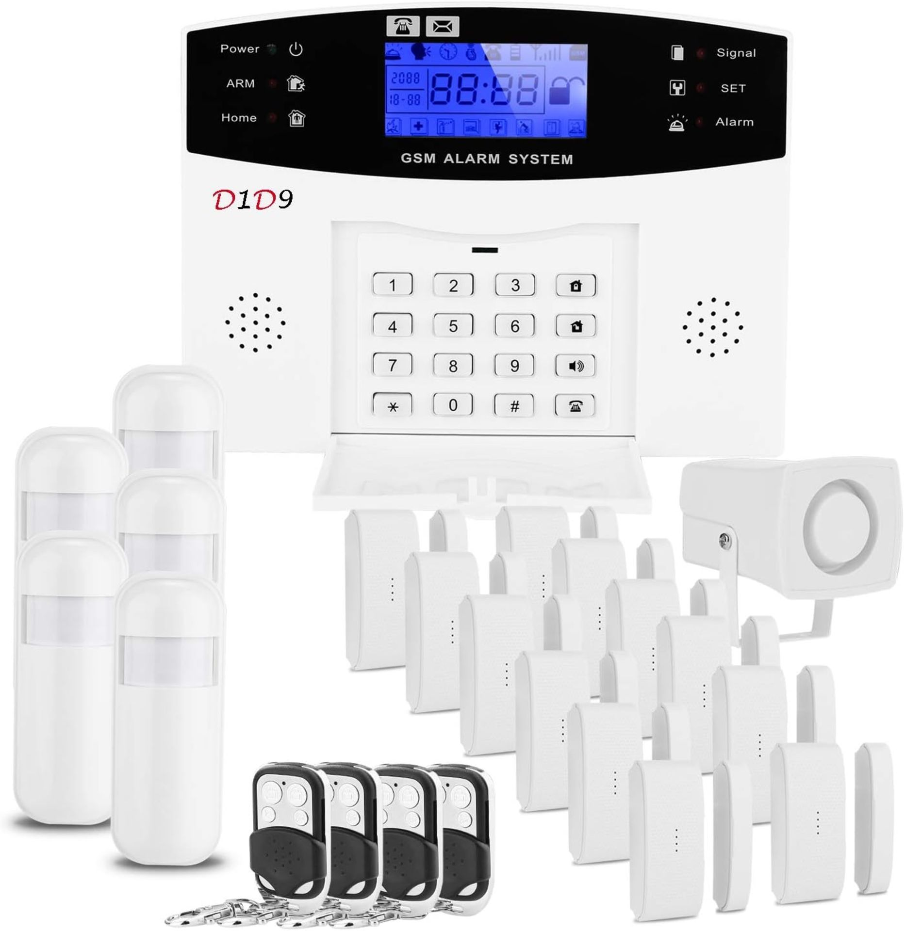 RRP £139.99 D1D9 Home GSM Alarm System Wireless Scare Burglar Away for House Security