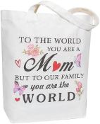 RRP £78 Set of 6 x Tote Bags Reusable Bags Best Friends, Best Mum Gifts - Various Designs