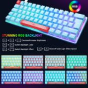 LexonElec UK Layout Mechanical Gaming Keyboard RGB 14 Backlight Effects