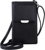 RRP £200, Lot of 14 x Womens Crossbody Phone Bag Leather Coin Cell Phone Wallet Mini Mobile Purse