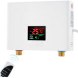 RRP £89.99 Mini Instant Water Heater Instant Electric Water Heater 3000W Constant Temperature