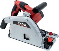 RRP £145 Excel 165mm Plunge Saw 1200W/240V, Get Precise Cuts with Excel Plunge Saw, Circular Saw,