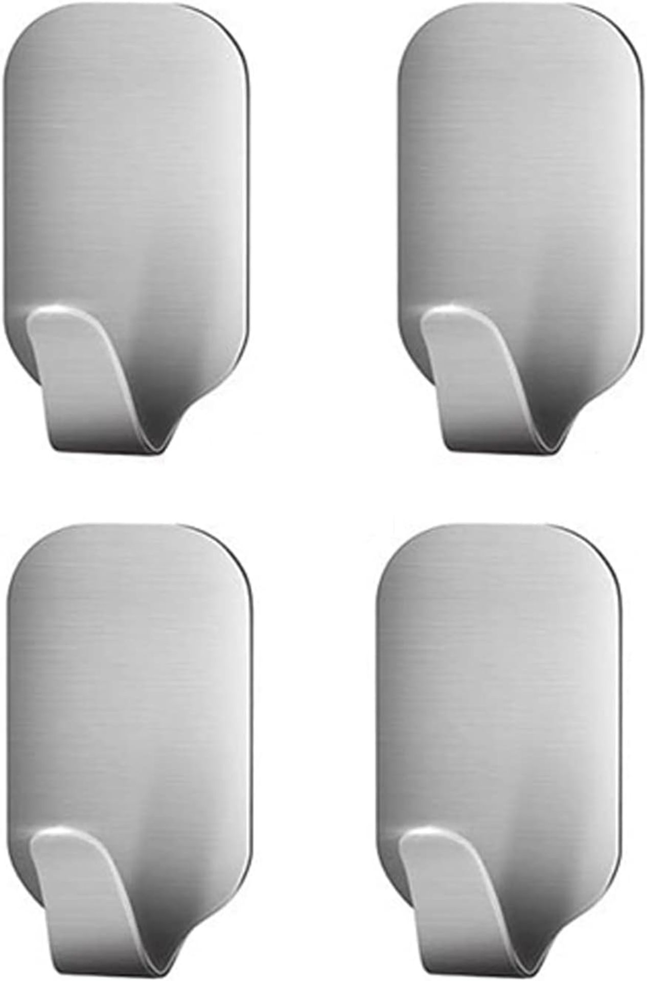 RRP £50 Set of 10 x Yesmin 4 Pack Powerful Self Adhesive Hooks,for Bathroom Kitchen Hanging Coat