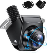 RRP £32.99 Jansite AHD 720P Reversing Camera, 360° Rear View Reverse Camera Universal 12V-24V Car