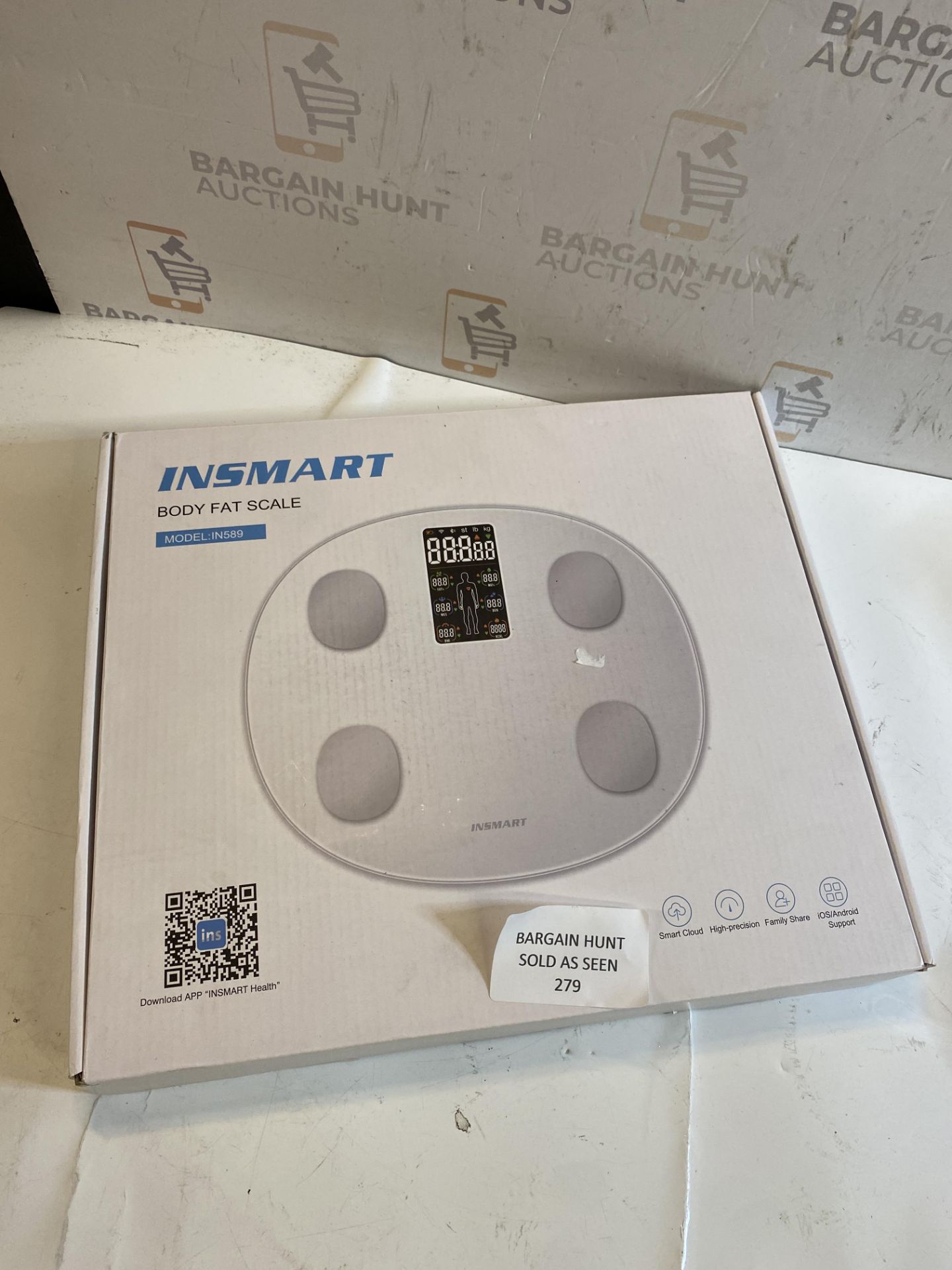 RRP £30.99 Scale for Body Weight, INSMART Updated Weighing Scale for Bathroom,Bluetooth Digital - Image 2 of 2