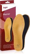 RRP £100 Set of 10 x Orthotic Leather Insoles for Metatarsalgia Forefoot Pain, Orthopedic Full