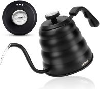 Gooseneck Kettle Pour Over Kettle for Coffee and Tea with Thermometer Hand Drip Kettle Precision