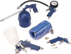 RRP £32.99 Air Compressor Accessories Tool kit Garage 8 Piece Compressed Air Set