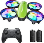 RRP £39.99 Tomzon A23 Mini Drone for Kids with LED Lights, RC Quadcopter with Altitude Hold, 3D