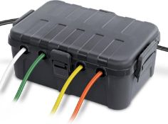 RRP £36.99 RESTMO Extra Large Weatherproof Electrical Box (32 x 22 x 13 cm), IP54 Waterproof Outdoor