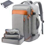 RRP £37.99 LOVEVOOK Travel Backpack, Carry On Bag Cabin Size, Waterproof Suitcase Backpack Fit 15.