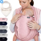RRP £29.99 Makimaja - Soft Cotton Baby Wrap Carrier - Shoulder Strap for Newborns and Babies Up to