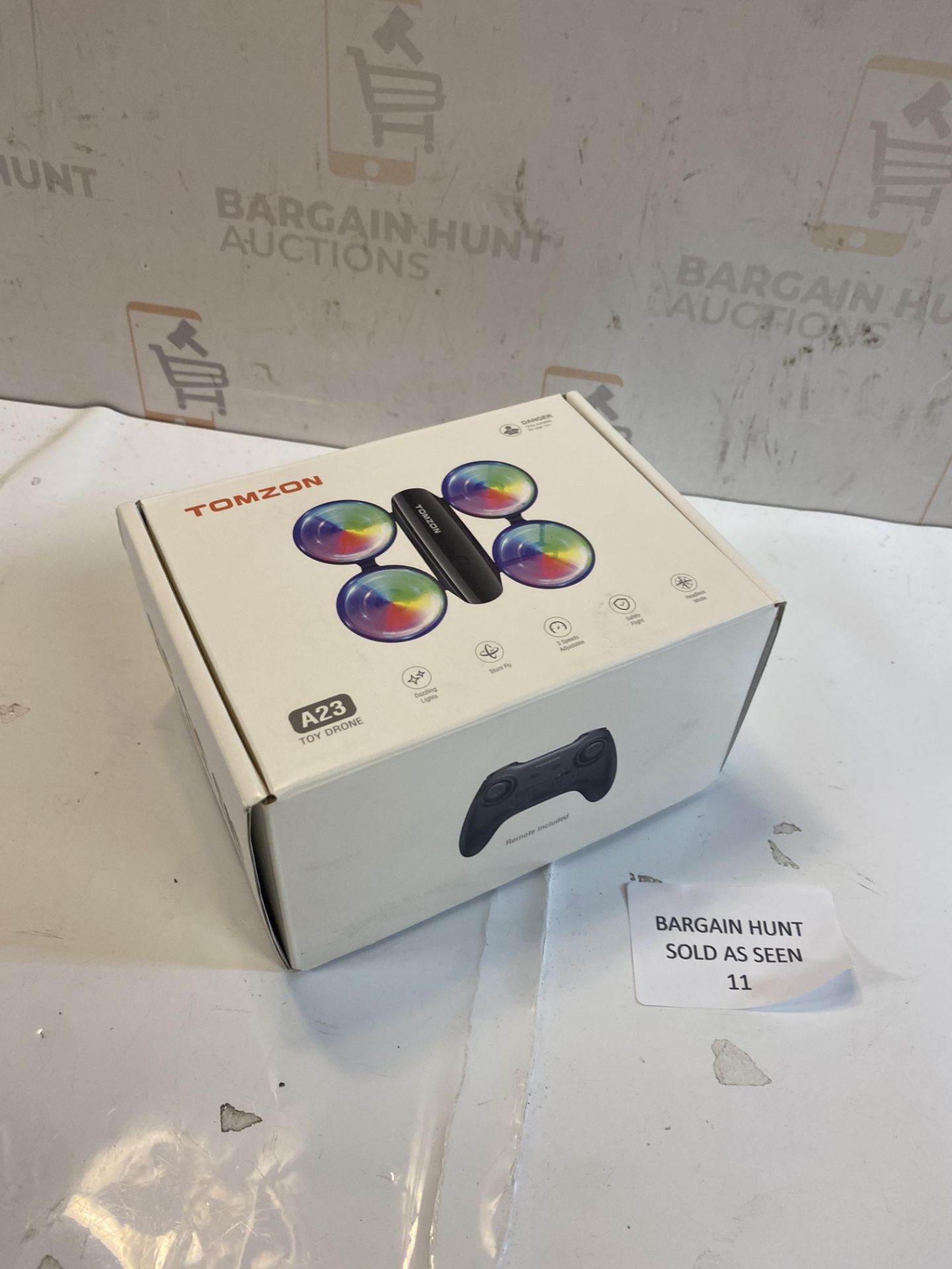RRP £39.99 Tomzon A23 Mini Drone for Kids with LED Lights, RC Quadcopter with Altitude Hold, 3D - Image 2 of 2