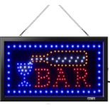 FITNATE LED BAR Sign,48.5x25.5Cm Business BAR Sign Advertisement Board Electric Display Sign