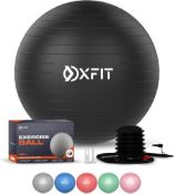 RRP £120, Set of 8 x OXFIT Exercise Ball - Anti-Burst Yoga Sports Ball