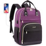 RRP £35.99 LOVEVOOK Laptop Backpack 15.6 inch, Large Rucksack Bag for Women with USB Port,