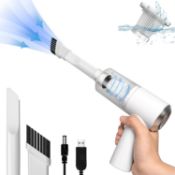 Mini Car Vacuum Cleaner Cordless, Rechargeable 50W 6000PA Handheld Vacuum Cleaner with LED Light
