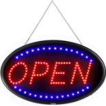 FITNATE LED Open Sign,58x36cm Brighter&Larger Advertising Board Electric Lighted Display