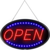 FITNATE LED Open Sign,58x36cm Brighter&Larger Advertising Board Electric Lighted Display