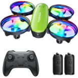 RRP £39.99 Tomzon A23 Mini Drone for Kids with LED Lights, RC Quadcopter with Altitude Hold, 3D