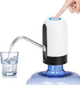 RRP £60 Set of 6 x Water Bottle Pump Electric Portable USB Charging 5 Gallon Water Dispenser for