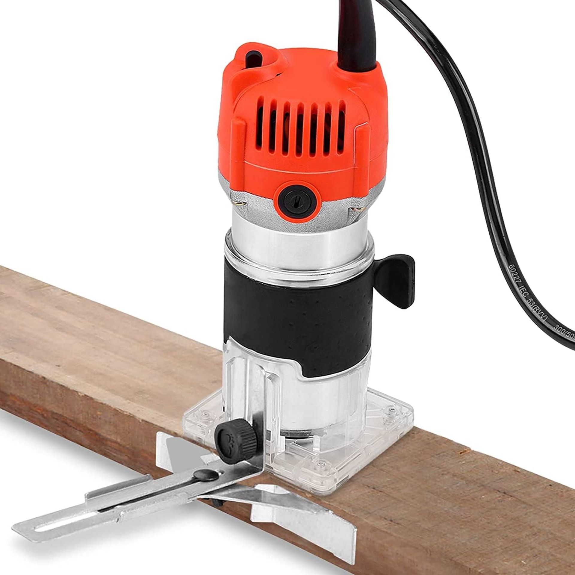 RRP £36.99 Palm Router Wood Router Hand Router Tool Routers Woodworking 1/4" Electric Hand Trimmer