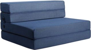 RRP £124.99 Milliard Folding Mattress Single, 11.5cm Thick High Density Foam Fold Out Sofa Chair