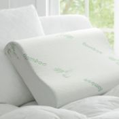 RRP £80 Set of 4 x Memory Foam Pillow- Deep Sleep Cervical Neck Pillow Prime Washable Hypoallergenic