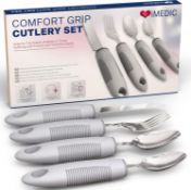 RRP £120 Lot of 10 x iMedic Designer Easy Grip Cutlery Sets