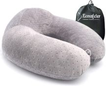 RRP £60 Set of 5 x Ecosafeter Portable Travel Pillow - Neck Perfect Support Pillow,Luxury