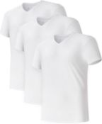 RRP £33.99 DAVID ARCHY Men's Vests Undershirts with Ultimate Soft Multiple Pack Short Sleeve