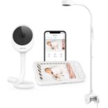 RRP £129 Peekababy- Baby Monitor with Camera and Audio, Smart Baby Monitor with 4-in-1 Holder, 5''