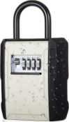 RRP £48 Set of 3 x ZHEGE Key Safe Padlock, Key Box with Code Wall Mounted, Weatherproof Key Security