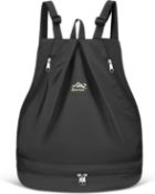 RRP £28 Set of 2 x Besrina Waterproof Gym Bag for Girls, Dry/Wet Swimming Backpack with Shoe