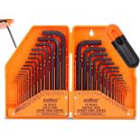 Allen Key Set | 30-Piece Hex Key Set | Inch and Metric Alan Keys Setst | MM(0.7mm-10mm) SAE(0.028"-