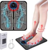 RRP £120 Set of 6 x EMS Foot Massager for Pain and Circulation 8 Modes 19 Intensities Electronic