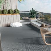 RRP £59.99 ybaymy Anti Slip Outdoor Mat 3x0.9m Drainage Non Slip Mats Garden Flooring Outdoor