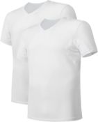 RRP £29.99 DAVID ARCHY Men's Vests Undershirts with Ultimate Soft Multiple Pack Short Sleeve