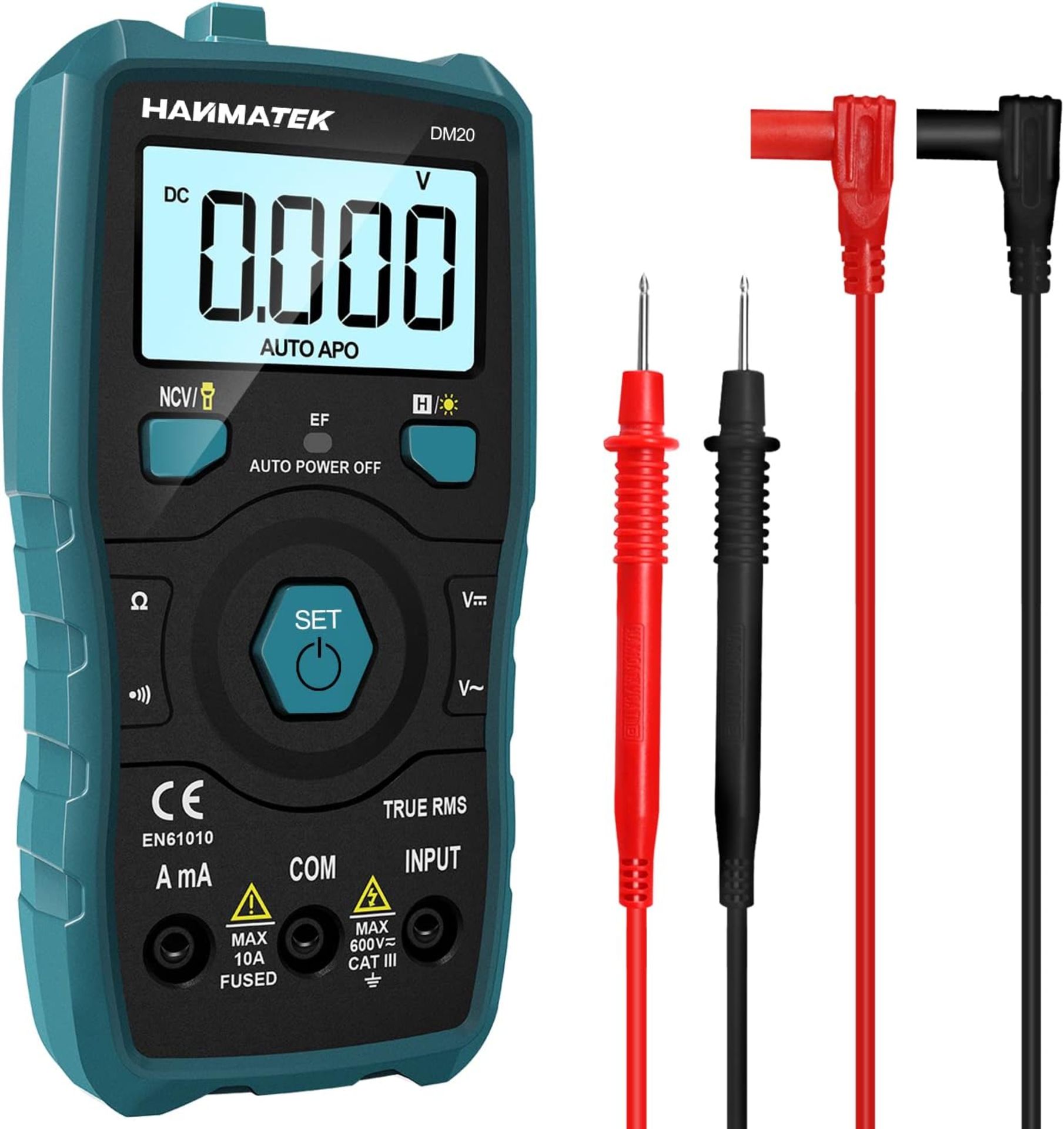 Lot of 2 Items, HANMATEK Non-Contact Voltage Tester and 1 x HANMATEK Multimeter