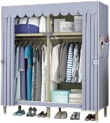 RRP £59.99 Hilier Extra Large Heavy Duty Wardrobe with Clothes Rail