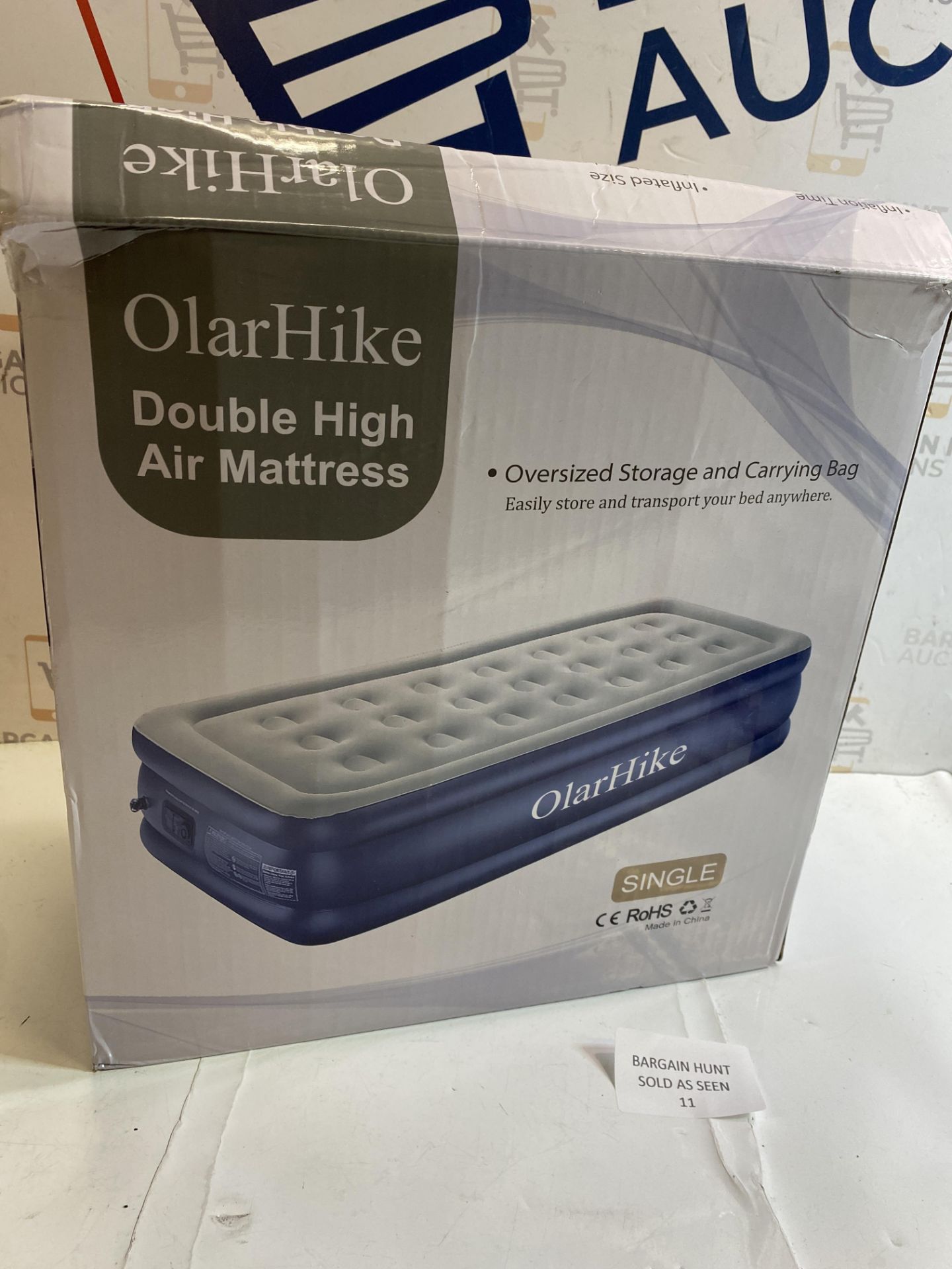 RRP £69.99 OlarHike Single Airbed, Inflatable Mattress with Built-in Electic Pump, Self-inflating - Image 2 of 2