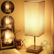 RRP £45 Set of 3 x HSLighting Bedside Lamp, Touch Control Table Lamp