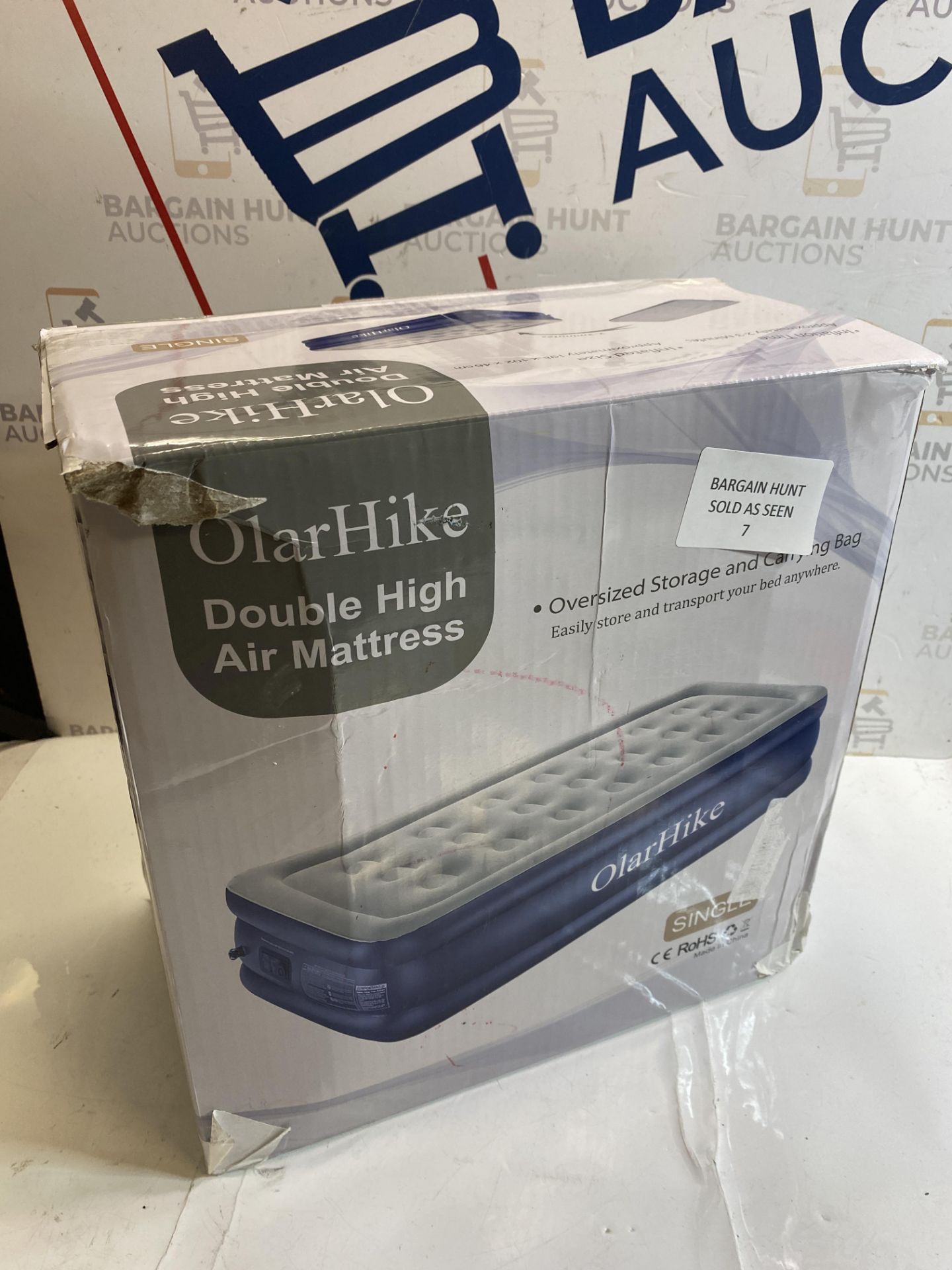 RRP £69.99 OlarHike Single Airbed, Inflatable Mattress with Built-in Electic Pump, Self-inflating - Image 2 of 2