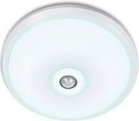 EXTRASTAR 15W LED PIR Motion Sensor Ceiling Light, 1200LM PIR ? Light Sensor Round Surface Mount