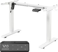 RRP £179 MAIDeSITe Height Adjustable Electric Standing Desk Frame Two-Stage with Heavy Duty Steel