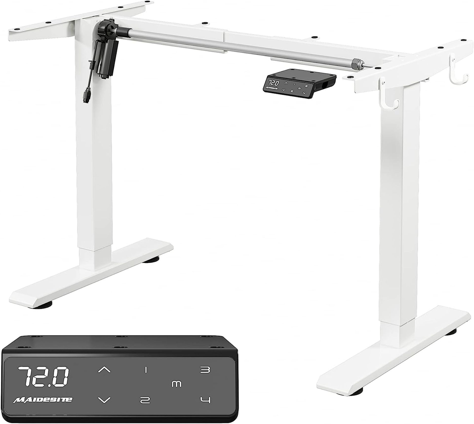 RRP £179 MAIDeSITe Height Adjustable Electric Standing Desk Frame Two-Stage with Heavy Duty Steel