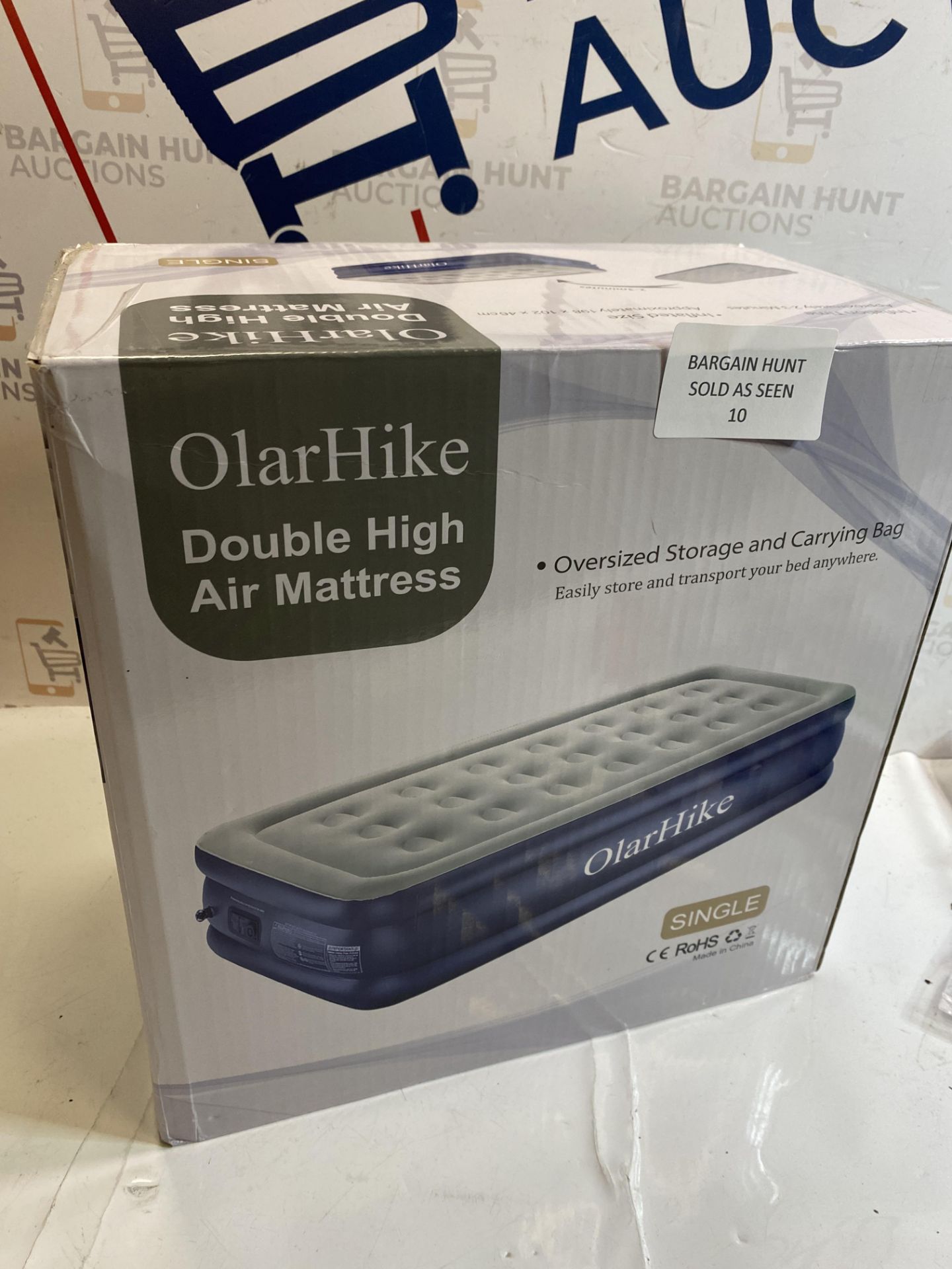 RRP £69.99 OlarHike Single Airbed, Inflatable Mattress with Built-in Electic Pump, Self-inflating - Image 2 of 2