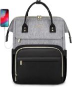 RRP £27.99 LOVEVOOK Laptop Backpack Women 15.6 inch, Work Bags for Women, School Computer Bag with